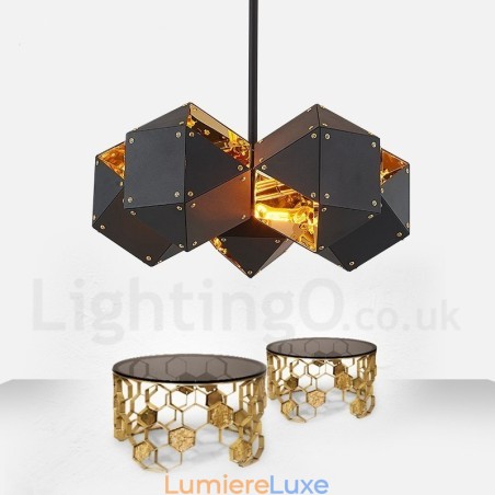 Suspension contemporaine moderne à 5 lumières Suspension contemporaine moderne à 5 lumières
