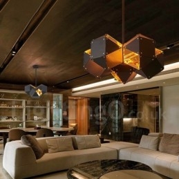 Suspension contemporaine moderne à 5 lumières