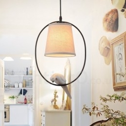 Suspension vintage rustique à 1 lumière
