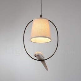 Suspension vintage rustique à 1 lumière