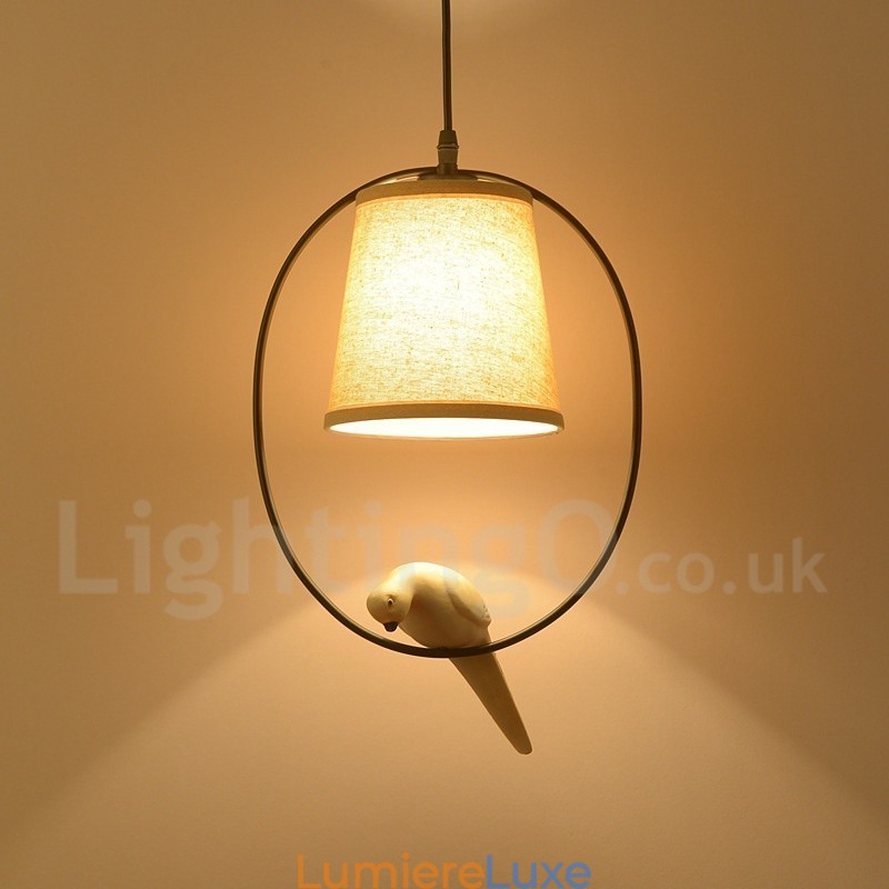 Suspension vintage rustique à 1 lumière