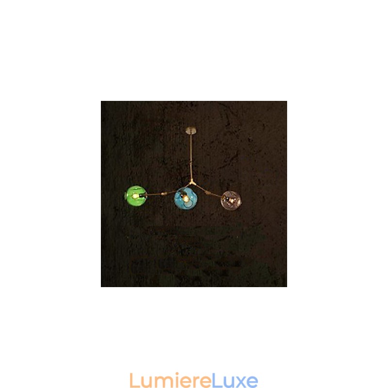 Suspension en forme d'ampoule en verre Art Color