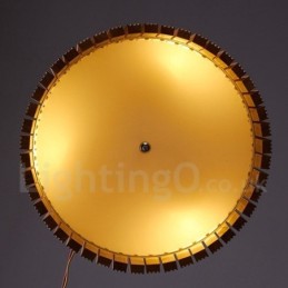 Suspension tambour en bois moderne et contemporaine