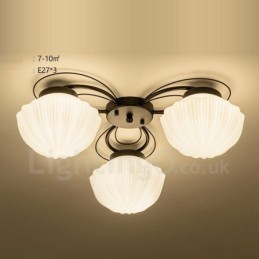 Lustre rustique intégré à 3 lumières