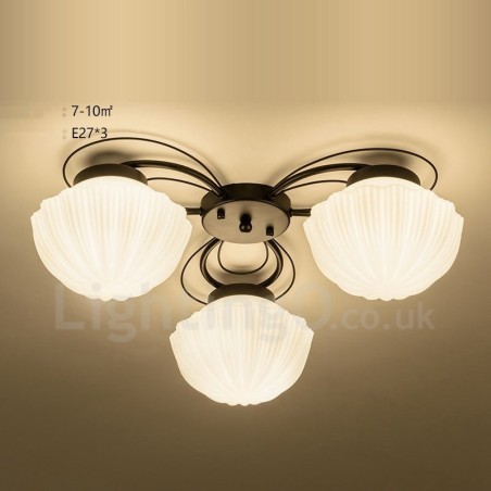 Lustre rustique intégré à 3 lumières Lustre rustique intégré à 3 lumières