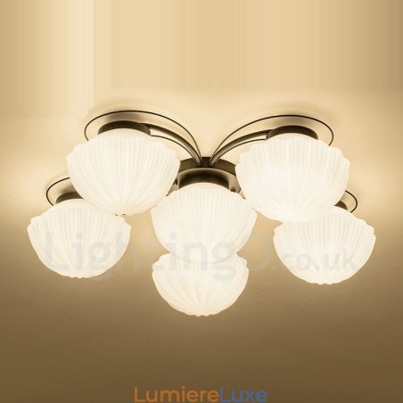 Lustre rustique intégré à 6 lumières Lustre rustique intégré à 6 lumières