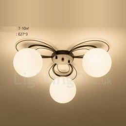 Lustre rustique intégré à 3 lumières