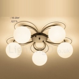 Lustre rustique intégré à 5 lumières