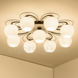 Lustre intégré rustique à 9 lumières