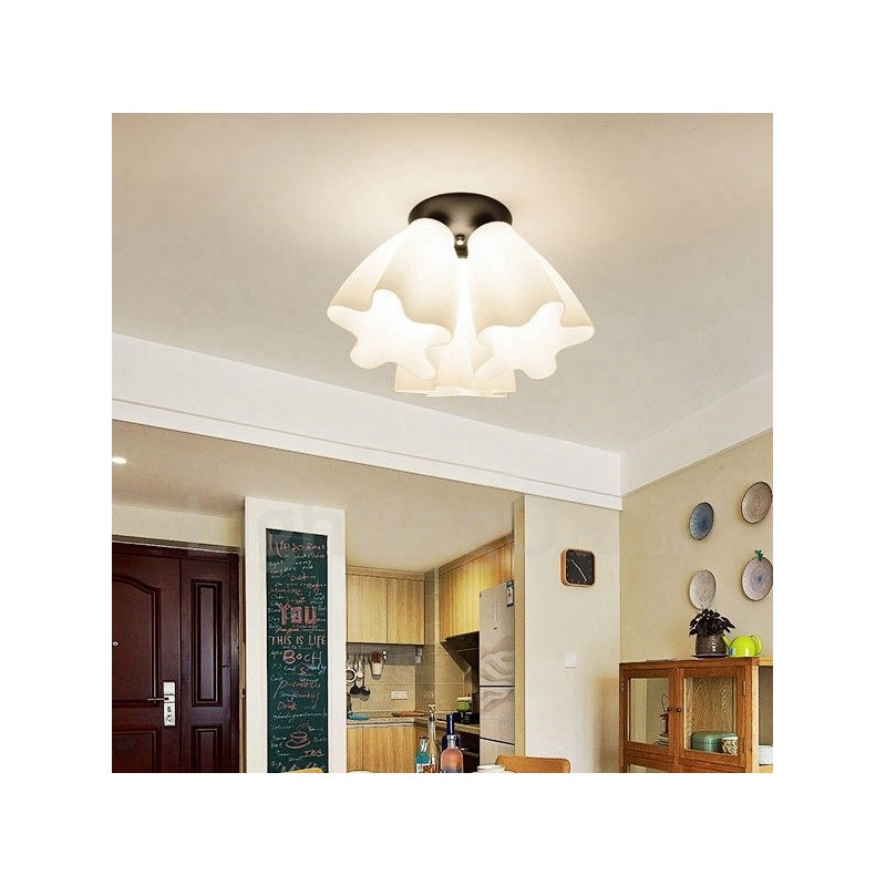 Lustre rustique intégré à 3 lumières