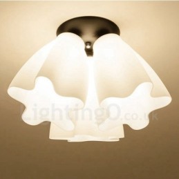 Lustre rustique intégré à 3 lumières