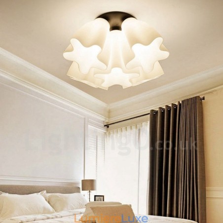 Lustre rustique intégré à 5 lumières Lustre rustique intégré à 5 lumières