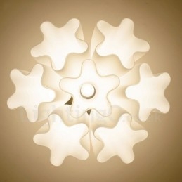 Lustre rustique intégré à 7 lumières