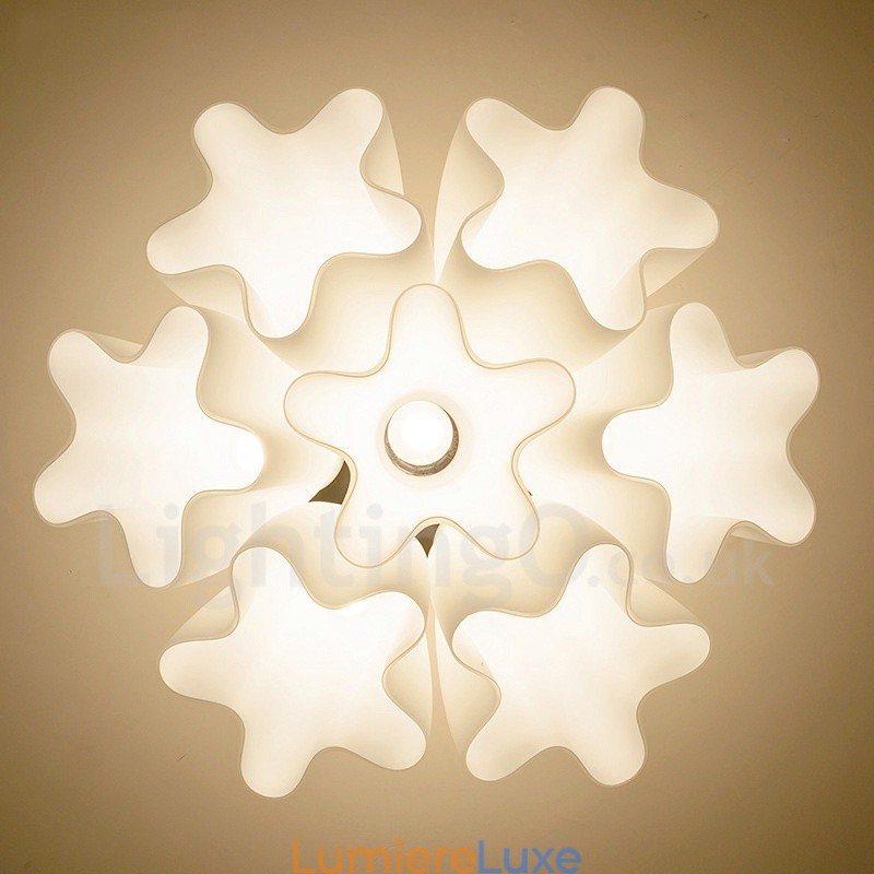 Lustre rustique intégré à 7 lumières