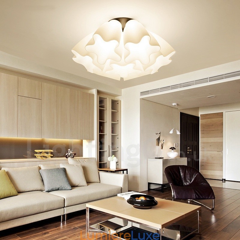 Lustre rustique intégré à 7 lumières