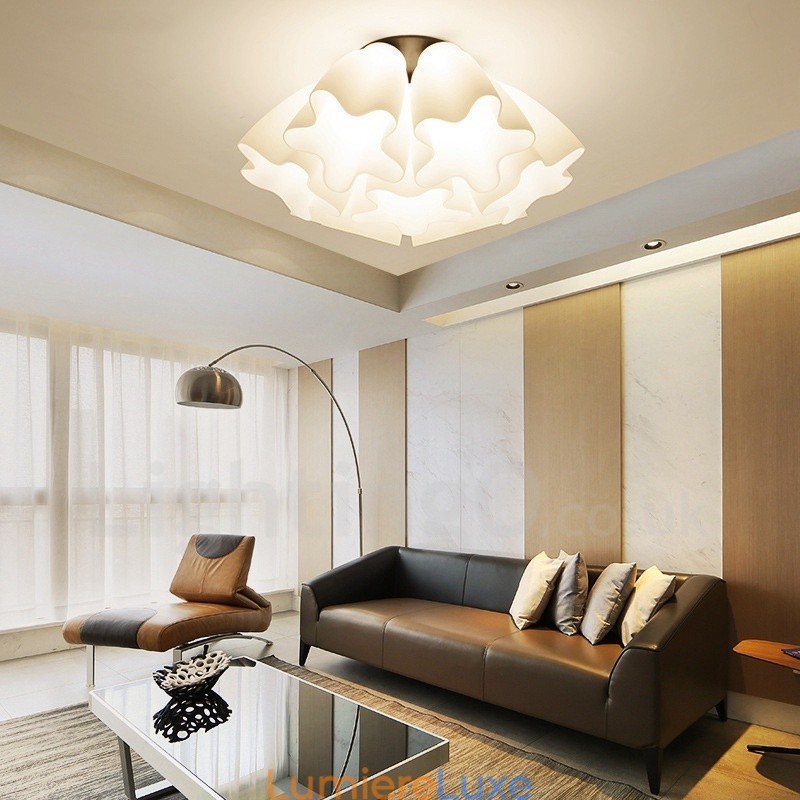 Lustre rustique intégré à 7 lumières