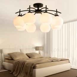 Lustre intégré classique traditionnel à 8 lumières