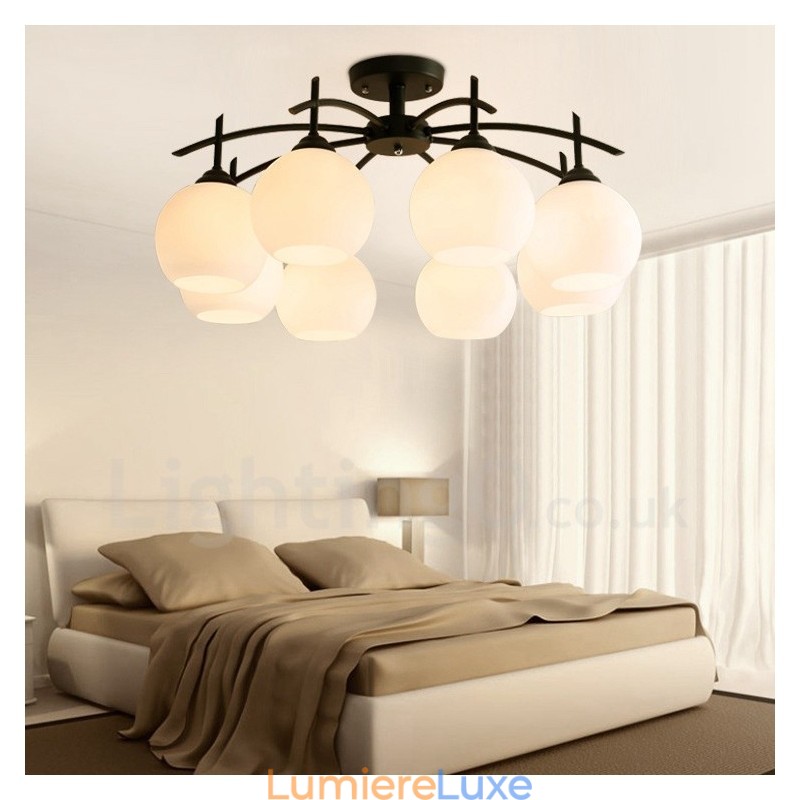 Lustre intégré classique traditionnel à 8 lumières