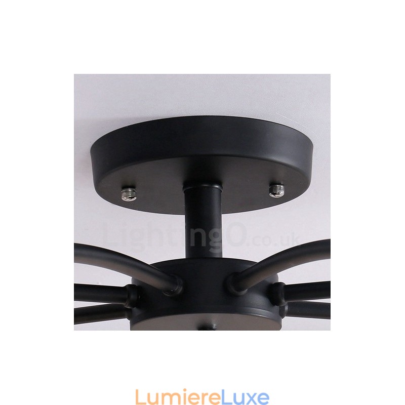Lustre intégré classique traditionnel à 8 lumières