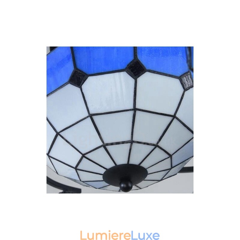 Lustre intégré de style méditerranéen à 9 lumières