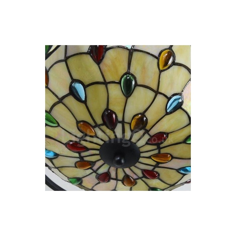 Lustre intégré de style méditerranéen à 9 lumières