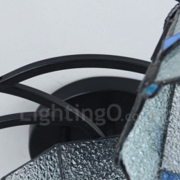 Lustre de salle de bain intégré en métal de style méditerranéen à 11 lumières