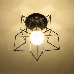 Lustre intégré rustique à une lumière