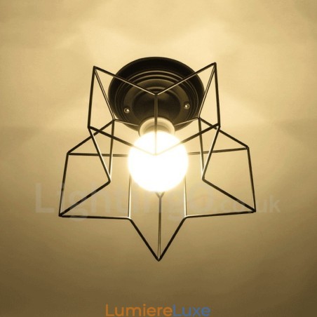 Lustre intégré rustique à une lumière Lustre intégré rustique à une lumière