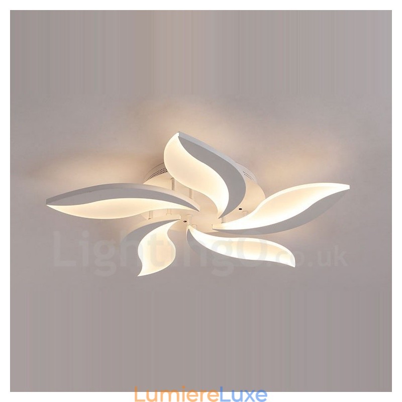 Lustre intégré contemporain moderne à 5 lumières