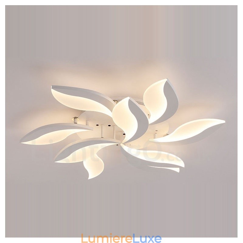 Lustre contemporain intégré moderne à 9 lumières de 68 W