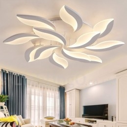 Lustre contemporain intégré moderne à 12 lumières de 108 W