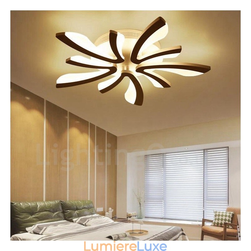 Lustre intégré contemporain moderne à 5 lumières