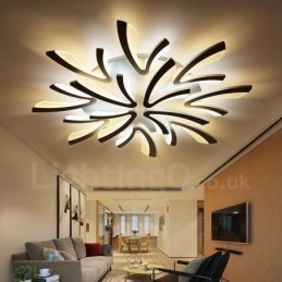 Lustre intégré contemporain moderne à 12 lumières