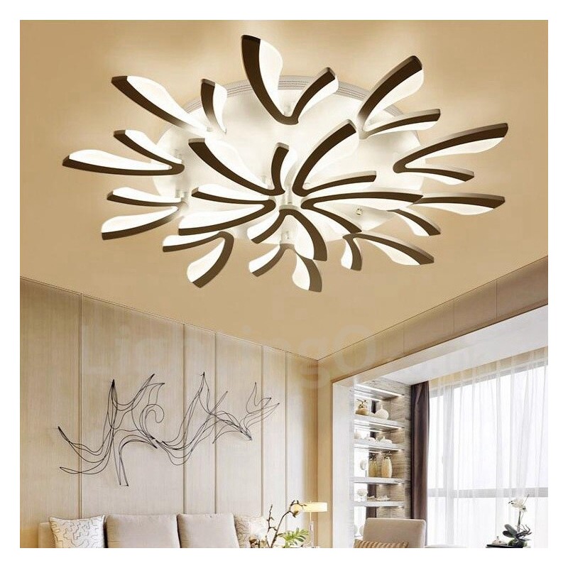 Lustre intégré contemporain moderne à 15 lumières
