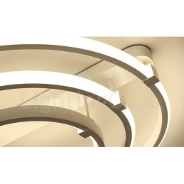 Lustre contemporain moderne à 3 anneaux