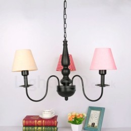Lustre classique traditionnel en métal intégré à 3 lumières