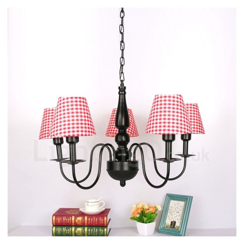 Lustre en métal intégré de style méditerranéen