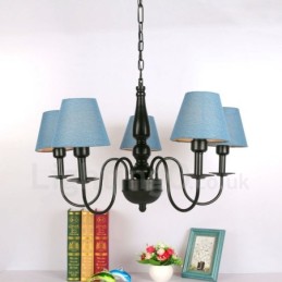 Lustre en métal intégré de style méditerranéen