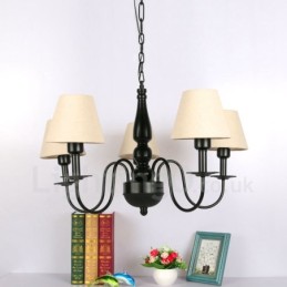 Lustre en métal intégré de style méditerranéen
