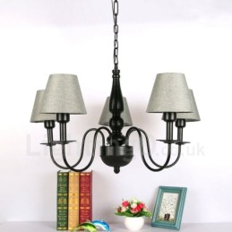 Lustre en métal intégré de style méditerranéen