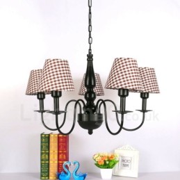 Lustre en métal intégré de style méditerranéen