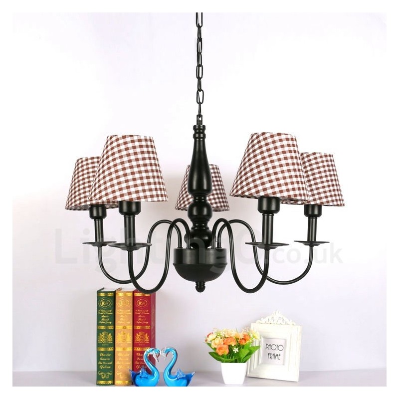 Lustre en métal intégré de style méditerranéen