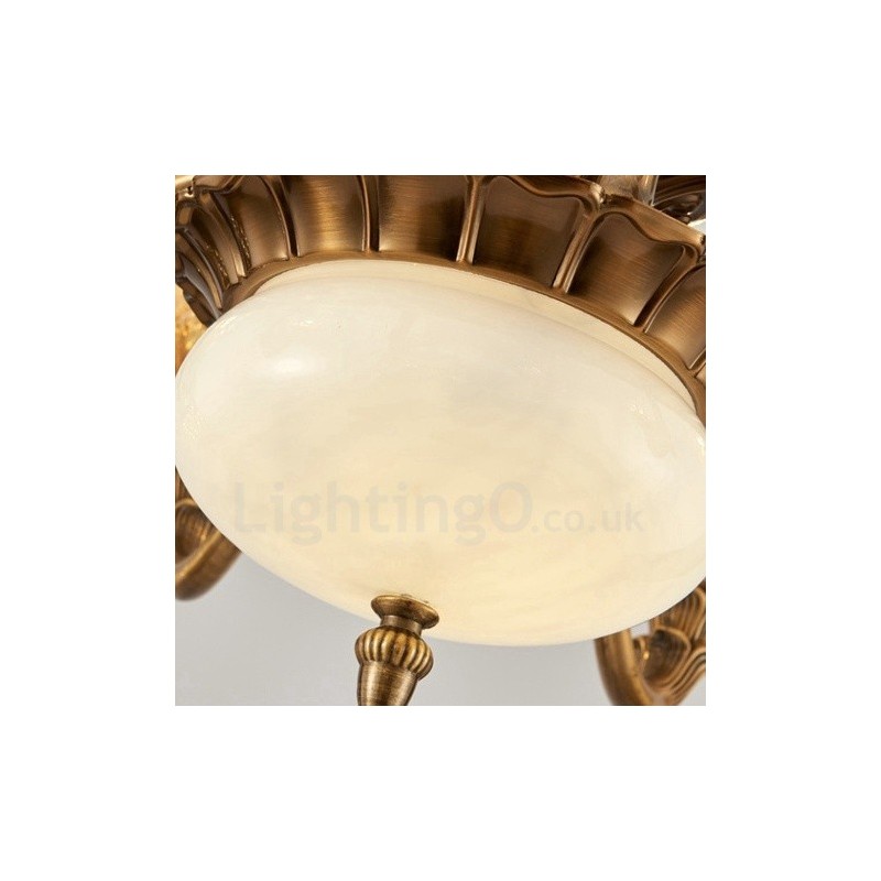Lustre classique traditionnel en métal intégré à 15 lumières