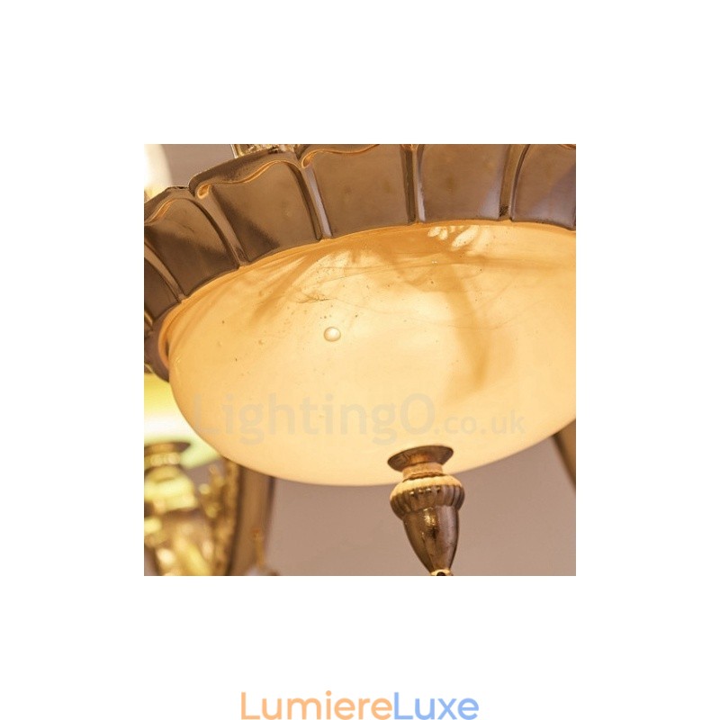 Lustre en métal intégré classique traditionnel à 15 lumières