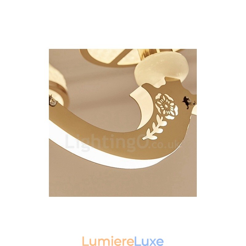 Lustre de luxe traditionnel classique à 6 lumières avec bougies intégrées en métal