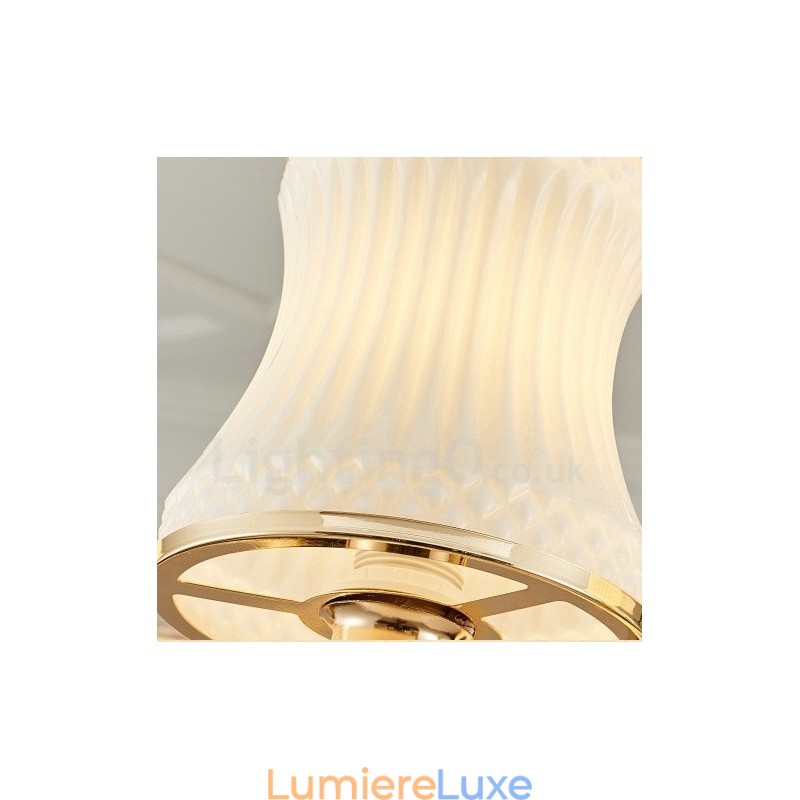 Lustre de luxe traditionnel classique à 6 lumières avec bougies intégrées en métal