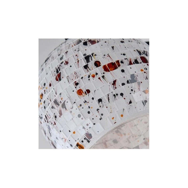 Lustre intégré de style méditerranéen à 5 lumières avec abat-jour en verre