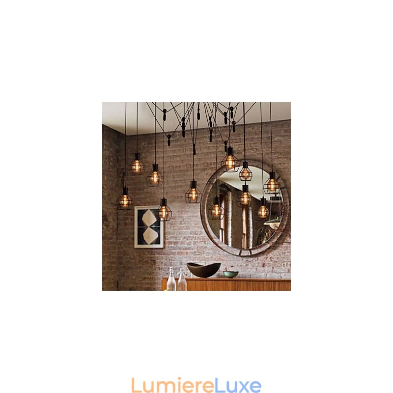 Suspension créative de style américain à 12 lumières