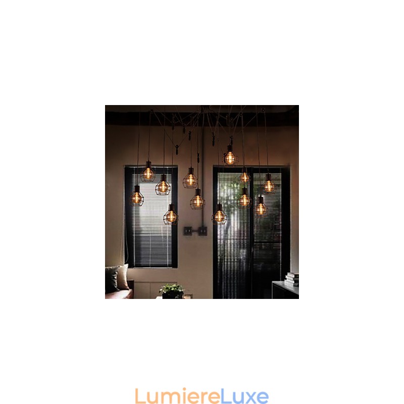 Suspension créative de style américain à 12 lumières