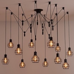 Suspension créative de style américain à 12 lumières